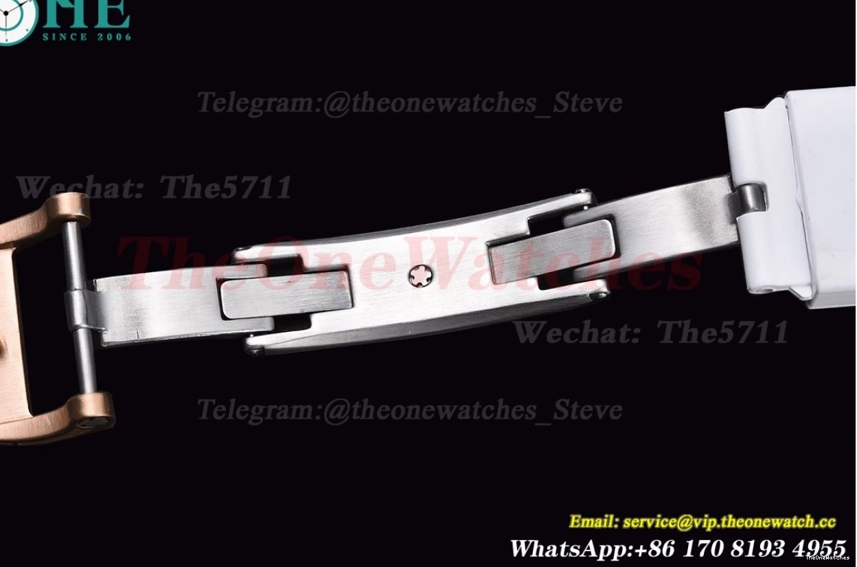 Strap Real YSF RM52-01 On Rubber White Cer RU Tourbillon 0217